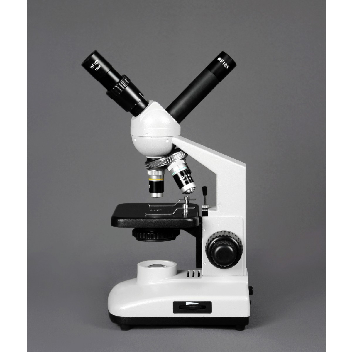 Gliding Round Stage 40x-1000x Magnification LED Illumination 10x WF & 25x WF Eyepiece Vision Scientific VME0018-T-LD-2NS Dual View Elementary Level Compound Microscope 2 MP Digital Camera 