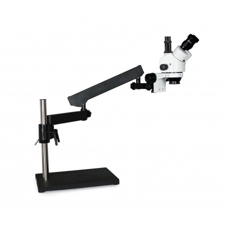 VS-9F Simul-Focal Trinocular Zoom Stereo Microscope - 0.7X - 4.5X Zoom Range