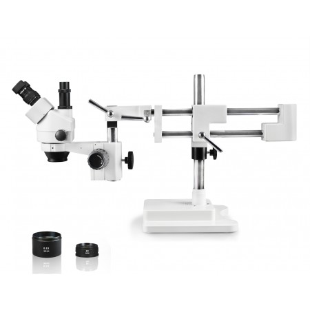 VS-5FZ Simul-Focal Trinocular Zoom Stereo Microscope - 0.7X - 4.5X Zoom Range, 0.5X & 2.0X Auxiliary Lenses