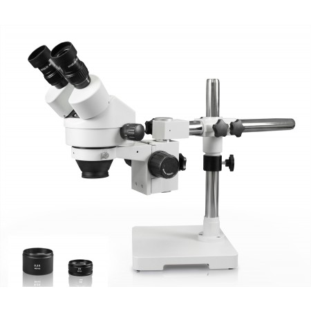 VS-3EZ Binocular Zoom Stereo Microscope - 0.7X - 4.5X Zoom Range, 0.5X & 2.0X Auxiliary Lenses