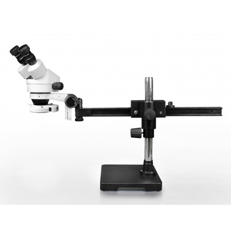 VS-2AE-IFR07 Binocular Zoom Stereo Microscope - 0.7X-4.5X Zoom Range, 144-LED Ring Light