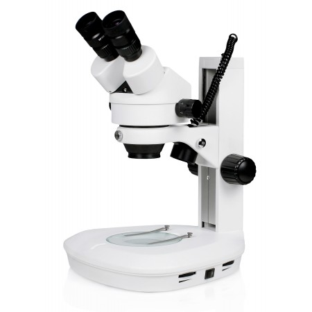 VS-2E Binocular Zoom Stereo Microscope, 0.7X-4.5X Zoom Range, Corded LED Illumination