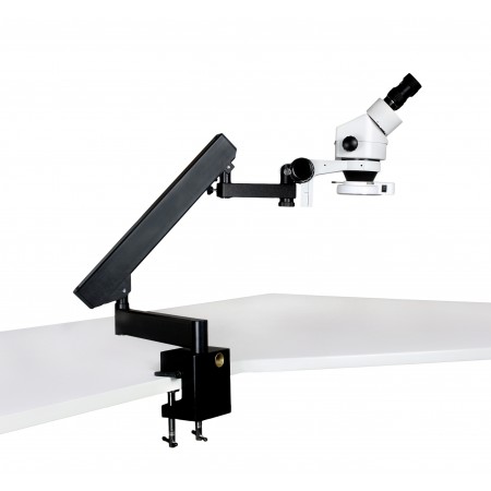 VS-7E-IFR07 Binocular Zoom Stereo Microscope - 0.7X - 4.5X Zoom Range, 144-LED Ring Light