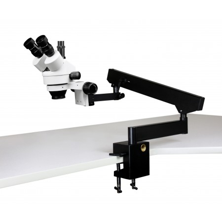 VS-7F Simul-Focal trinocular Zoom Stereo Microscope - 0.7X - 4.5X Zoom Range