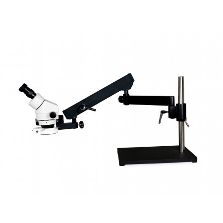 VS-9E-IFR07 Binocular Zoom Stereo Microscope - 0.7X - 4.5X Zoom Range, 144-LED Ring Light