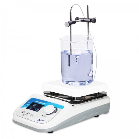 Digital Hotplate Stirrer with Temperature Probe & Support Stand