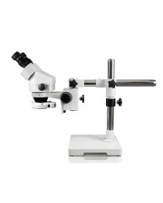 VS-3E-IFR07 Binocular Zoom Stereo Microscope - 0.7X - 4.5X Zoom Range, 144-LED Ring Light 