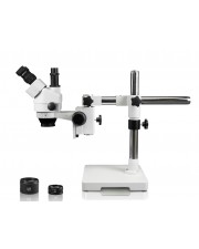 VS-3FZ Simul-Focal Trinocular Zoom Stereo Microscope - 0.7X - 4.5X Zoom Range, 0.5X & 2.0X Auxiliary Lenses 