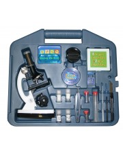 VMG0003 Beginner Microscope Kit, Monocular Microscope, Slide Set, Materials For Conducting Experiments and Making Slides, Storage Case 