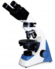 MU50BP Polarizing Microscope, Binocular Head, Coaxial Coarse & Fine Focusing, Corded LED Illumination 