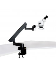 VS-7E-IFR07 Binocular Zoom Stereo Microscope - 0.7X - 4.5X Zoom Range, 144-LED Ring Light 