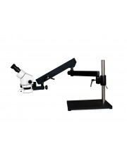 VS-9E-IFR07 Binocular Zoom Stereo Microscope - 0.7X - 4.5X Zoom Range, 144-LED Ring Light 