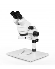 VS-1AE-IFR07 Binocular Zoom Stereo Microscope - 0.7X-4.5X Zoom Range, 144-LED Ring Light 