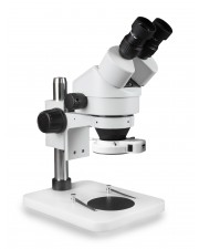 VS-1E-IFR07 Binocular Zoom Stereo Microscope - 0.7X-4.5X Zoom Range, 144-LED Ring Light 