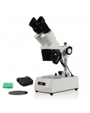 VMS0002-RC-12 Binocular Stereo Microscope, 10X & 20X Magnification, Rechargeable Cordless LED Illumination 