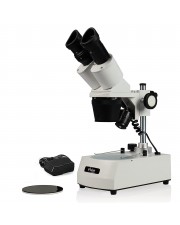 VMS0002-LD-12 Binocular Stereo Microscope, 10X & 20X Magnification, Corded LED Illumination 